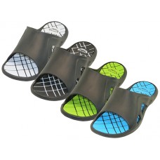 M7717-A - Wholesale Men's " Wave " Soft Comfortable Sport Slide Sandals  ( *Asst. Black, Blue, White & Green ) 